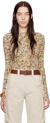 Isabel Marant Beige Asna T-shirt In Ecru