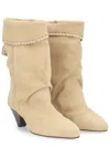 Isabel Marant Beige Calf Leather Boots In Multi