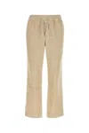 Isabel Marant Drawstring-fastening Corduroy Trousers In Beige