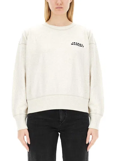 Isabel Marant Beige Cotton-blend Sweater In Black