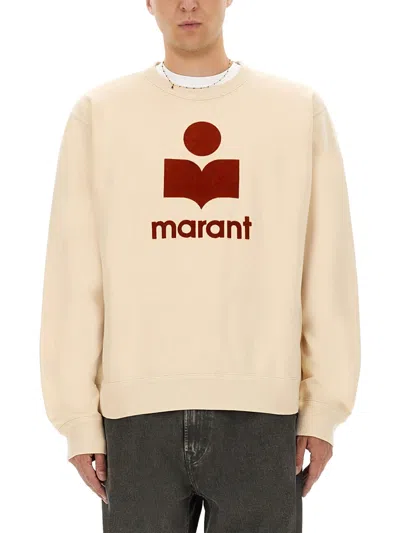 Isabel Marant Beige Cotton Blend Sweatshirts In Pink