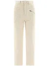 ISABEL MARANT BEIGE COTTON CASSANDRE JEANS