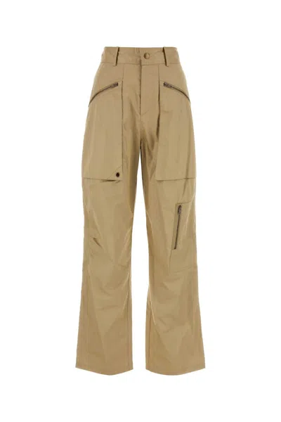 Isabel Marant Women Beige Cotton Jolande Pant In Brown