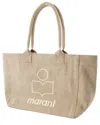 Isabel Marant Beige Cotton Yenky Shoulder Bag In Neutral