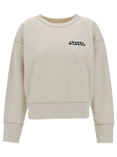 ISABEL MARANT BEIGE CROPPED SWEATSHIRT