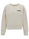 Isabel Marant Shad Logo-embroidered Sweatshirt In Beige