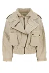 Isabel Marant Giubbino Aneli In Denim Beige Donna