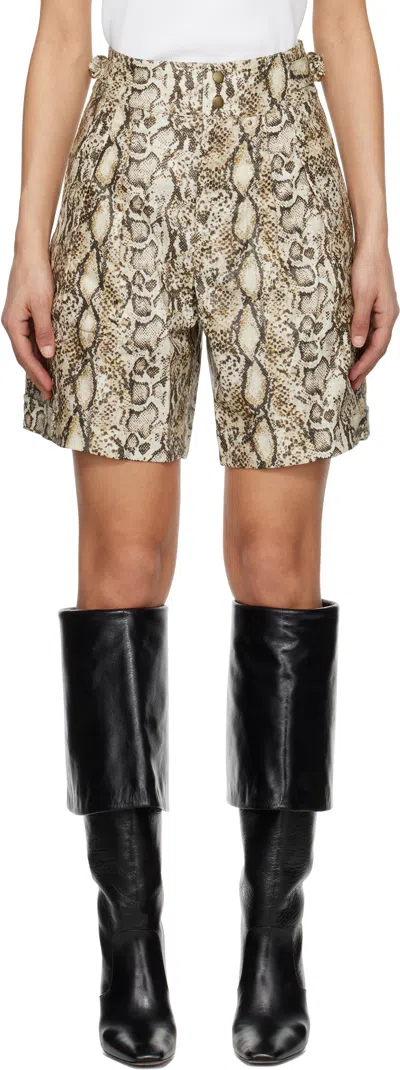 ISABEL MARANT BEIGE FELIZE SHORTS