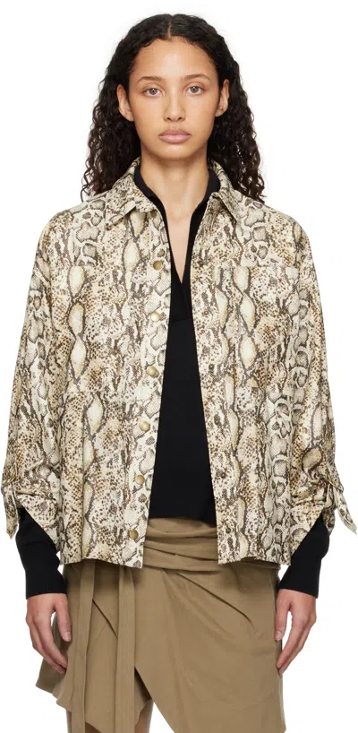 Isabel Marant Beige Florania Shirt In Natural
