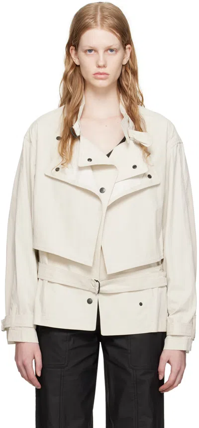 Isabel Marant Beige Gokely Jacket In 23ec Ecru