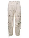 Isabel Marant Beige Cargo Pants With Pockets And Buckles In Cotton Woman In Beige