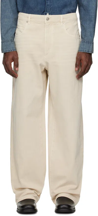 Isabel Marant Beige Jameson Jeans In 23ec