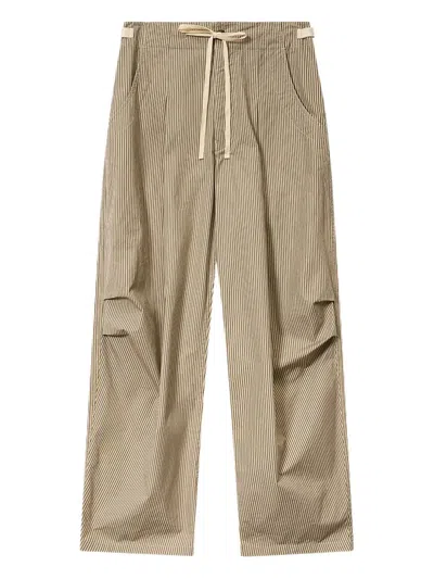 Isabel Marant Beige Khaki Cotton Pants In Neutral