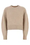 Isabel Marant Wool Blend Leandra Sweatshirt In Beige