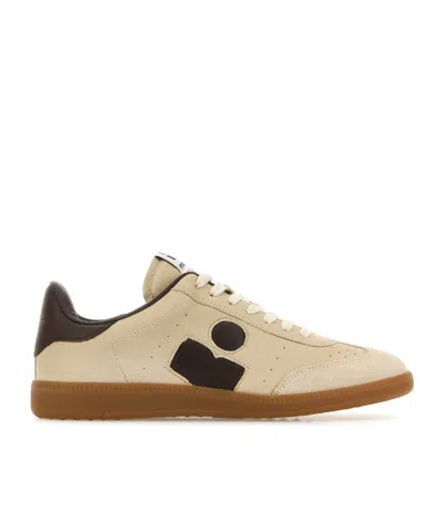 Isabel Marant Beige Leather Bryce Sneakers In Neutral
