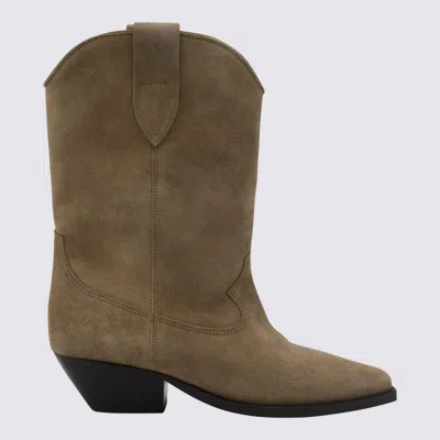 Isabel Marant Beige Leather Duerto Boots