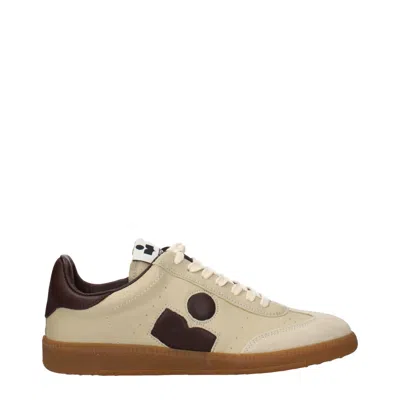 Isabel Marant Beige Leather Low Top Women's Sneakers In Neutral