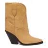 Isabel Marant Beige Leather Shoes Boots In Neutral