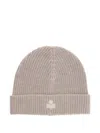 Isabel Marant Wool Hat With Logo Patch In Gray