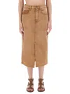 Isabel Marant Beige Lyocell Cotton Jeans In Brown