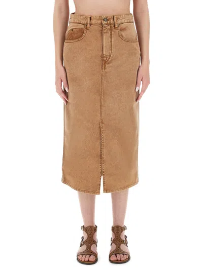 Isabel Marant Beige Lyocell Cotton Jeans