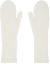 Isabel Marant Beige Embroidered Gloves In 23ec Ecru