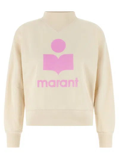 Isabel Marant Beige Mock Collar Sweatshirt In Multi