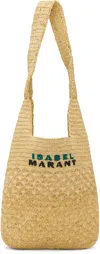 Isabel Marant Straw Shoulder Bag Shoulder Bags Beige In 23nl Natural