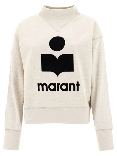 Isabel Marant Beige Regular Fit Ribbed Sweatshirt For Women