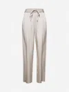 Isabel Marant Women Beige Satin Kendry Trousers