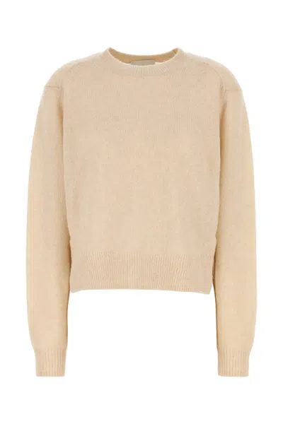 ISABEL MARANT BEIGE SILK BLEND LYLIA SWEATER