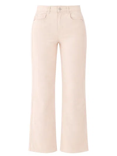 Isabel Marant Beige Straight High Rise Jeans In Neutral