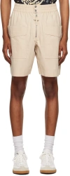 Isabel Marant Tilan Cotton Shorts In 23ec Ecru