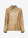Isabel Marant Beige Waxed Linen Blend Florida Shirt