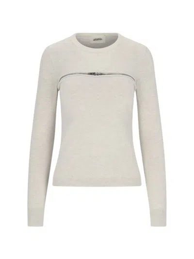 ISABEL MARANT BEIGE WOOL BLEND SWEATER