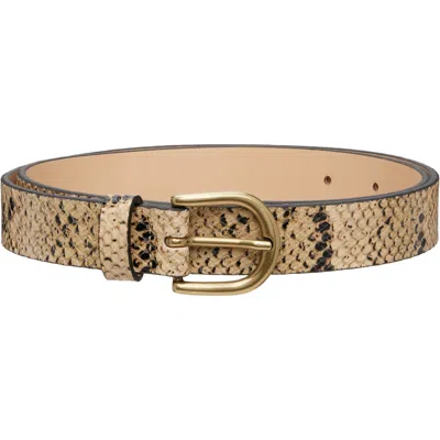Isabel Marant Beige Zap Leather Belt In 10sa Sahara