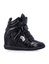 Isabel Marant High-top Sneakers Glossy Finish In Black