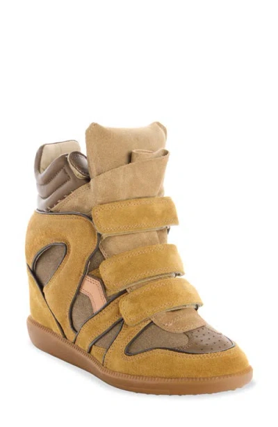 Isabel Marant Bekett Hidden Wedge High Top Sneaker In Multi