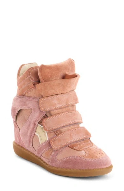 Isabel Marant Bekett Hidden Wedge High Top Sneaker In Multi