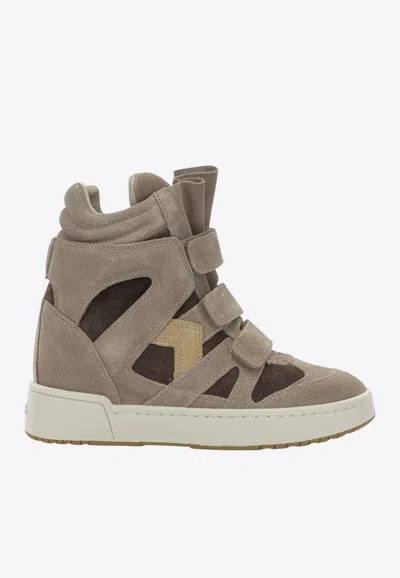 Isabel Marant Bekett High-top Suede Sneakers In Brown