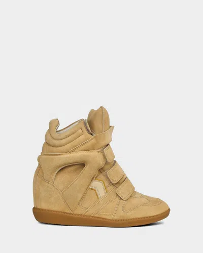 Isabel Marant Bekett Suede High-top Platform Sneakers In Neutral