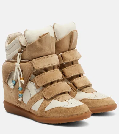 Isabel Marant Bekett Suede High-top Sneakers In Brown