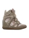 Isabel Marant Womens Taupe Bekett Suede High-top Trainers Eur 37 / 4 Uk In Taupe