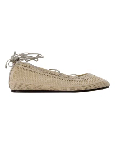 ISABEL MARANT BELNA BALLERINAS - ISABEL MARANT - COTTON - BEIGE