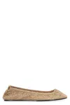 Isabel Marant Crochet Round Toe Ballerina Flats