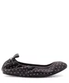 Isabel Marant Belna Embellished Leather Ballet Flats In Black