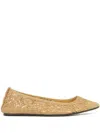 Isabel Marant Crocheted Ballet Flats In Gold