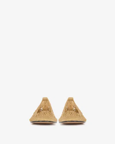 Isabel Marant Belna Ballet Flats In Gold
