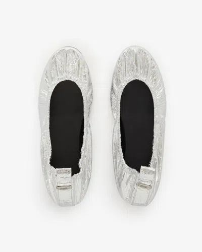 Isabel Marant Belna Ballet Flats In Silver