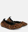 Isabel Marant Leopard Print Ballet Flats In Beige